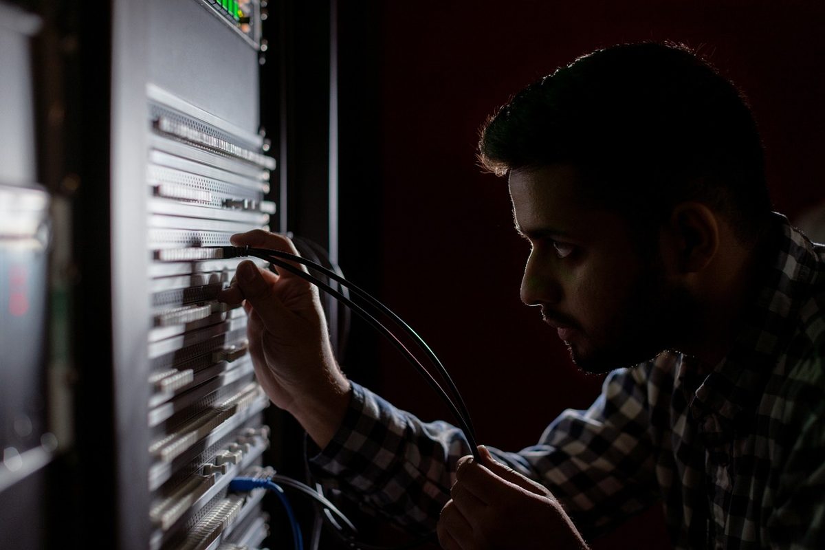 engineer, engineering, broadcast, broadcast engineer, workshop, tech, technology, wires, cables, black technology, black